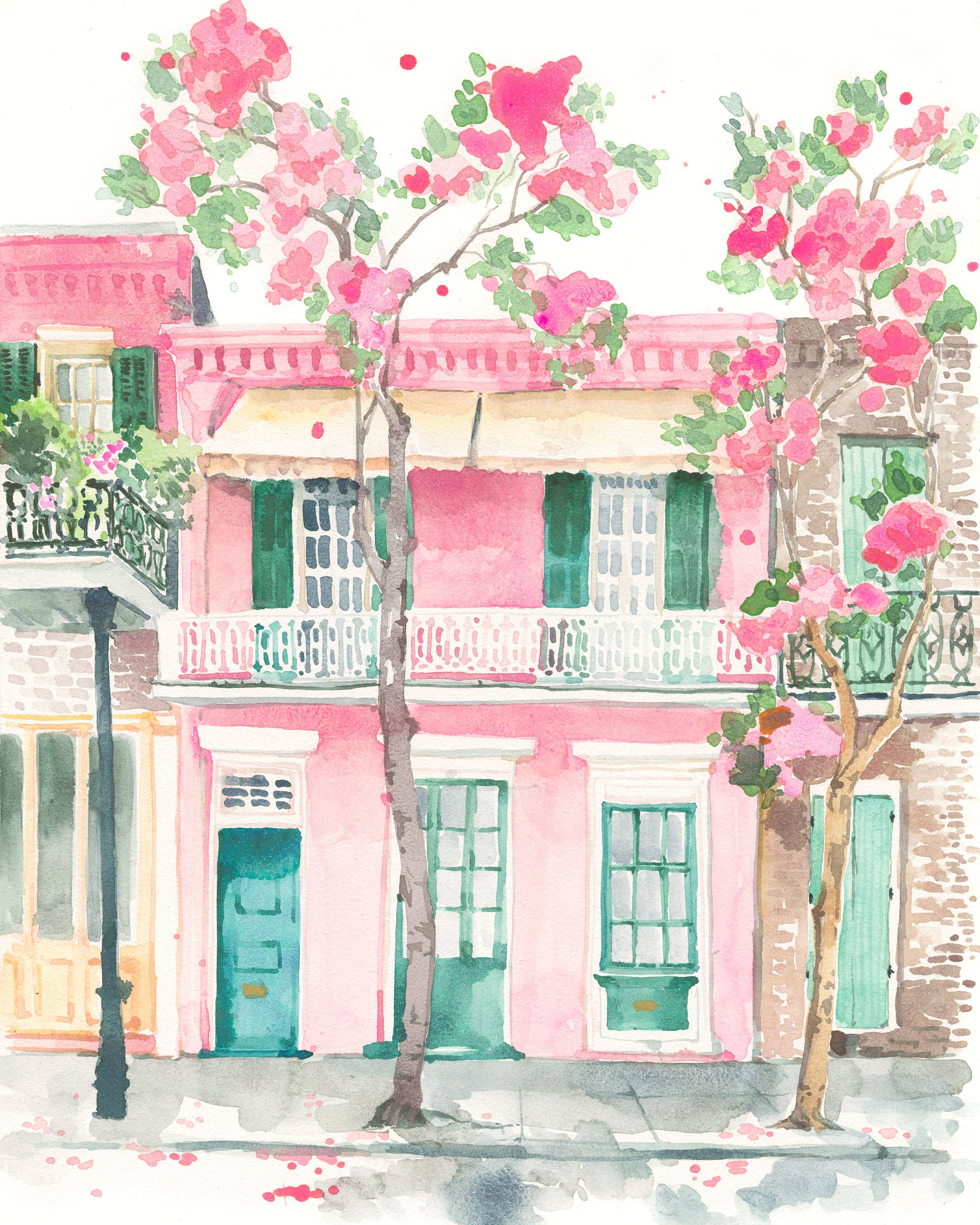 Lyla Clayre Studio - Wholesale Art Print - "Pretty in Pink" Watercolor Fine Art Print1