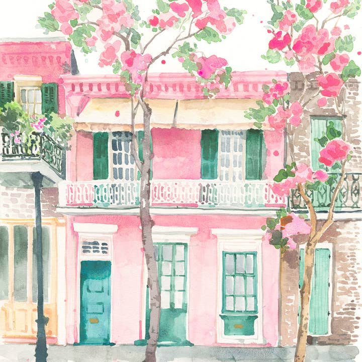 Lyla Clayre Studio - Wholesale Art Print - "Pretty in Pink" Watercolor Fine Art Print1