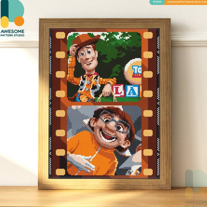 DS1344-120x162 Hollywood Studios, kit de peinture au diamant pour la vente par Awesome Pattern Studio