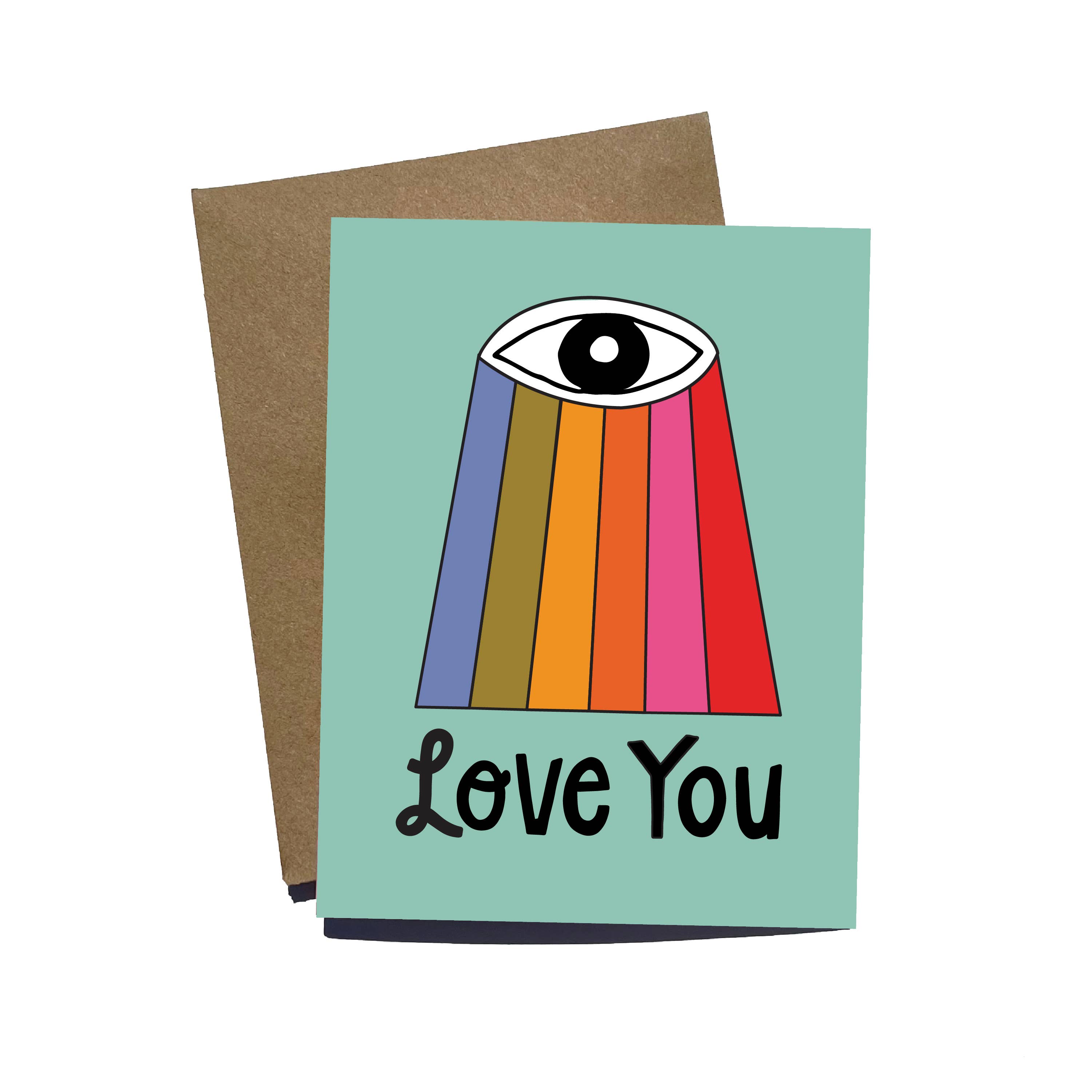 Julz Clementine - Wholesale Love Card - Eye Love You Greeting Card