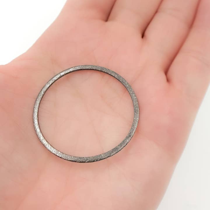 BS7BR. 35MM Black Rhodium Sterling Silver Ring Connector for wholesale by Tresor Jewelry Inc.