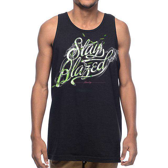 DÉBARDEUR STAY BLAZED SCRIPT POUR HOMMES pour la vente par StonerDays Apparel