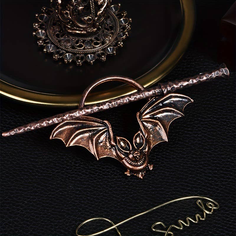 SALINA TRADING INC – wholesale Hårnålar – Kvinnors mode vintage gotisk fladdermushårnål2