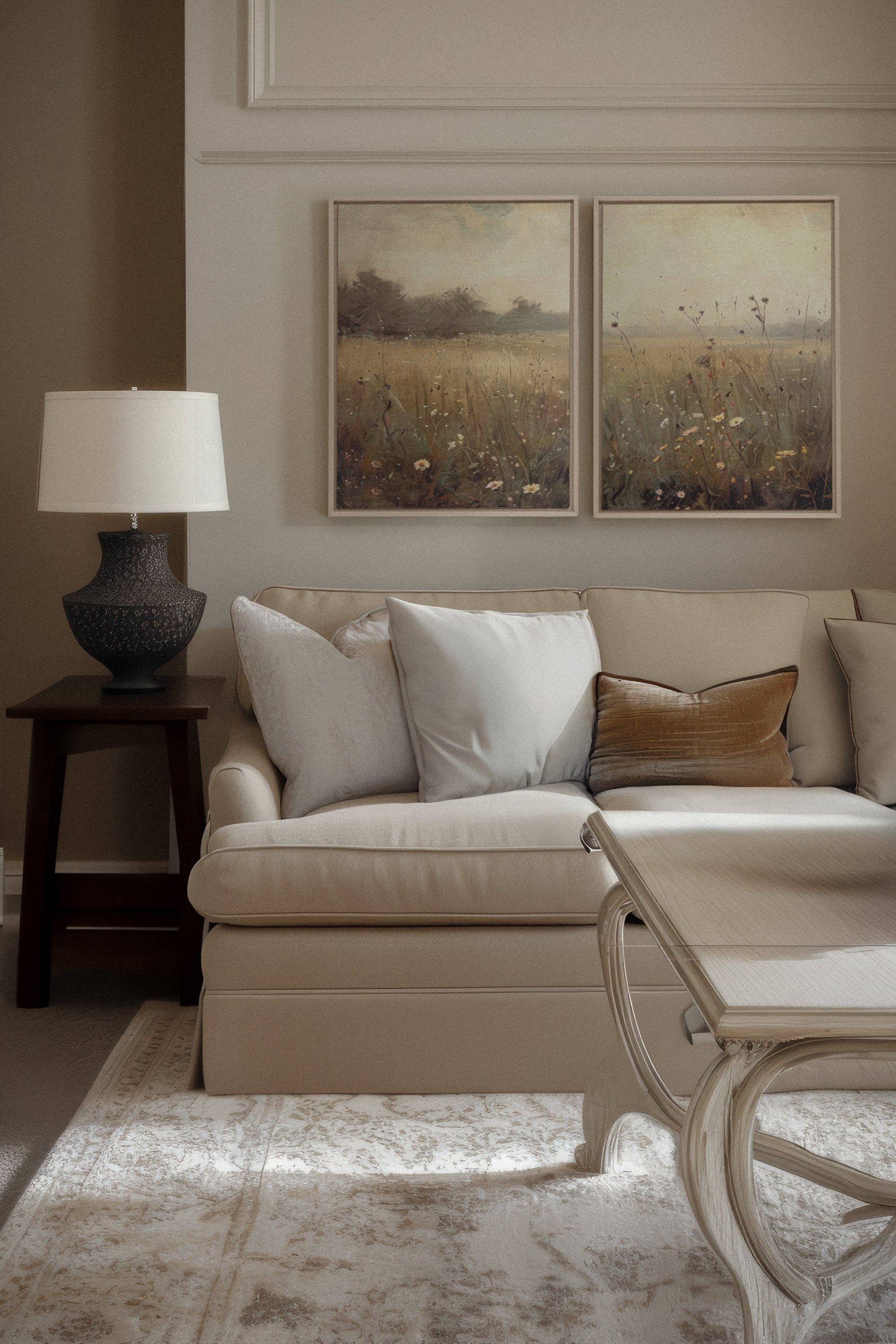 Oleka Canvas - Vente Set d'éléments de galerie photo - COMBINAISON GREENSCAPE, oeuvre sur toile imprimée7