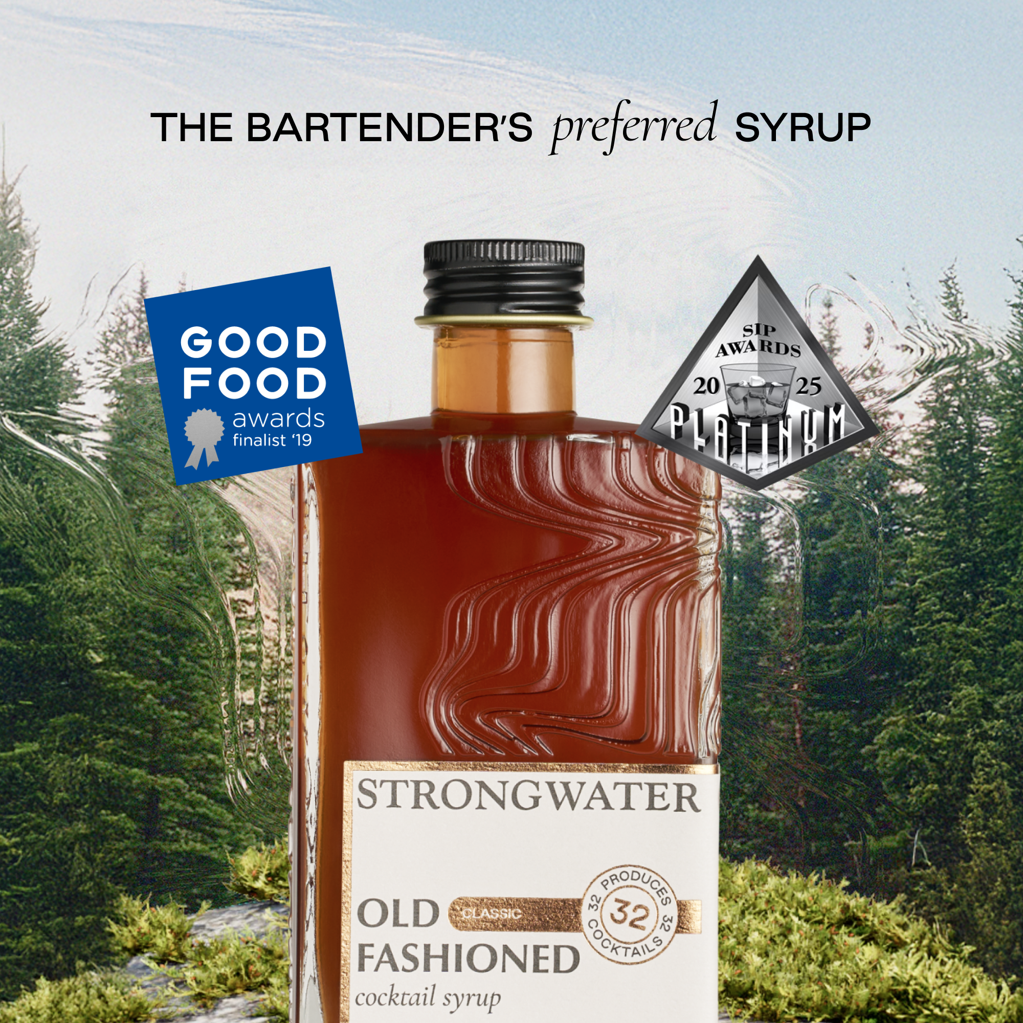 Strongwater - Vente Mélange/sirop pour cocktails - Sirop pour mixeur à cocktails à l'ancienne2