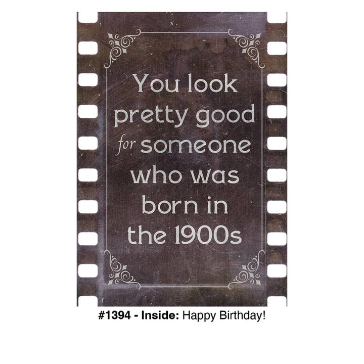 "Nascido nos anos 1900" - Cartão de Aniversário por atacado de Magik Missile