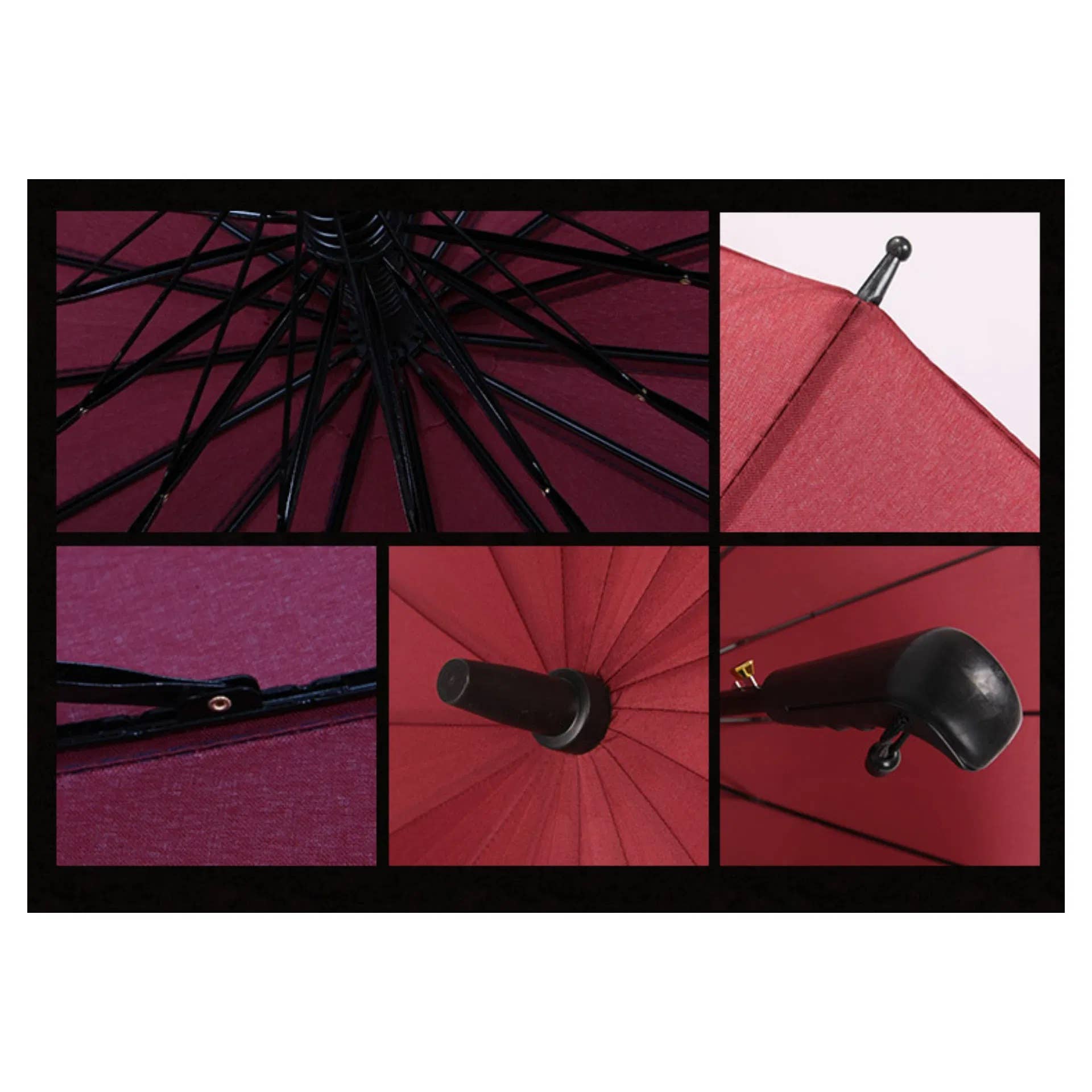 Superbia - Wholesale Umbrella - Unisex - Plain 16 Ribs Long Stick Umbrella4
