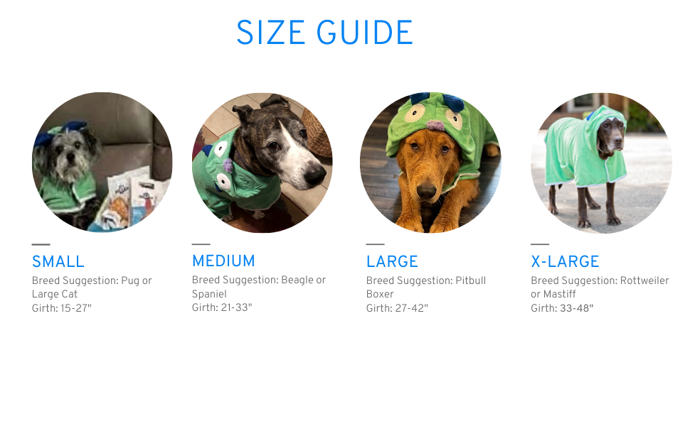 BoxDog - Wholesale Pet Towel - Dog - BoxDog Dog Bathrobe and Wearable Microfiber Dog Towel with S2