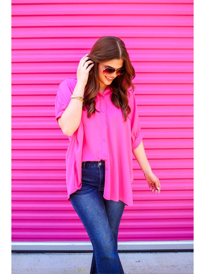 Jess Lea - Wholesale Button Down Shirt - Women's - Oakley Oversized Top3