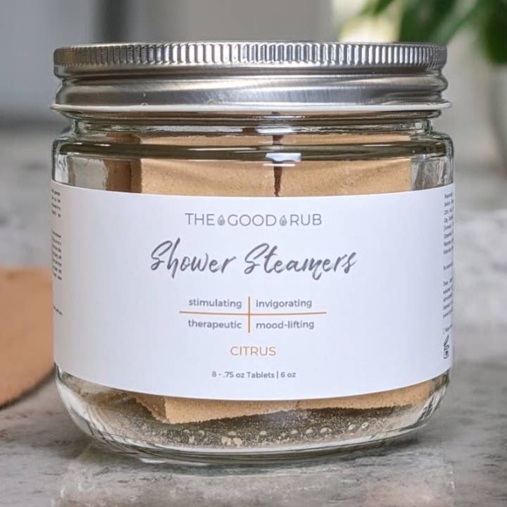 Citrus Shower Steamers for wholesale by The Good Rub