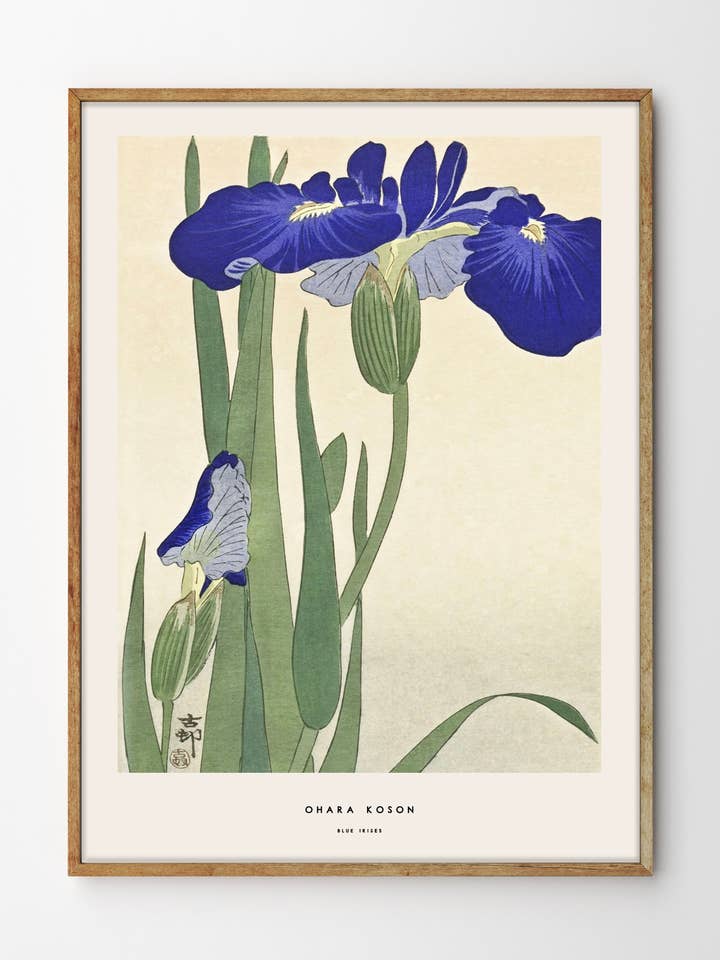 Ohara Koson, Blue Irises for wholesale by Gustave