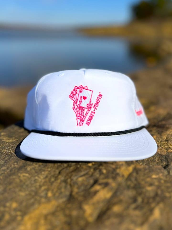 Pink Pimpin' (Black Rope) for wholesale by Pimpin' Hat Co.