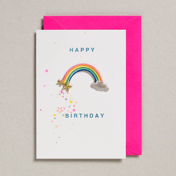 Patch Cards - Pack of 6 - Happy Birthday Rainbow for wholesale by Petra Boase Ltd (US Duties Paid)