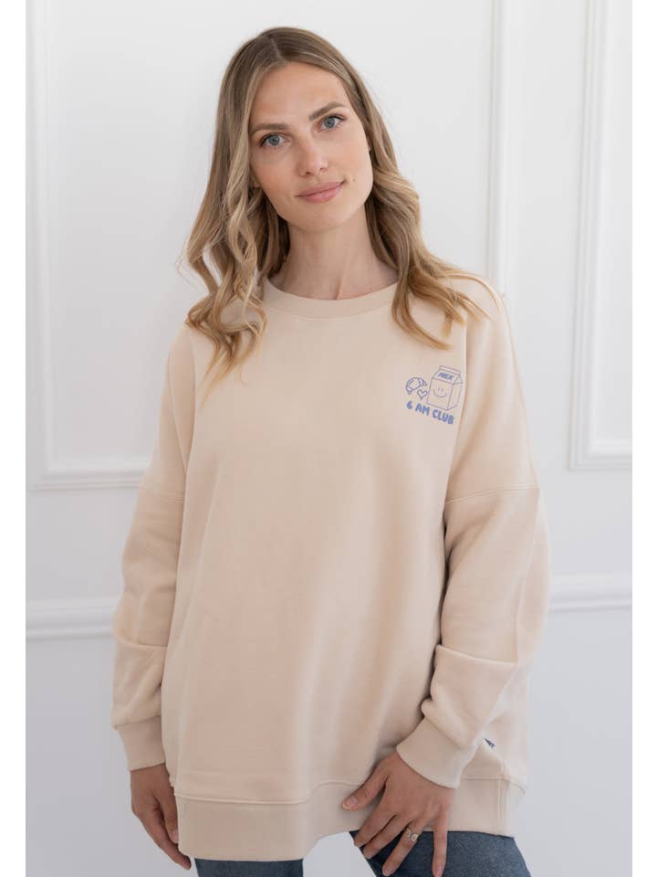 Liliput - Wholesale Graphic Sweatshirt - Women's - Adult sweatshirt beige coffee