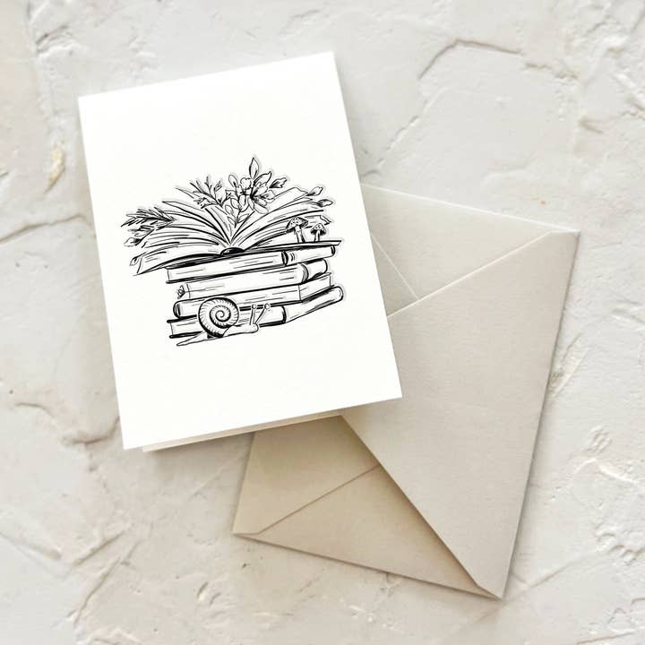 Flourish Floral Book Mini Card for wholesale by Belle & Union
