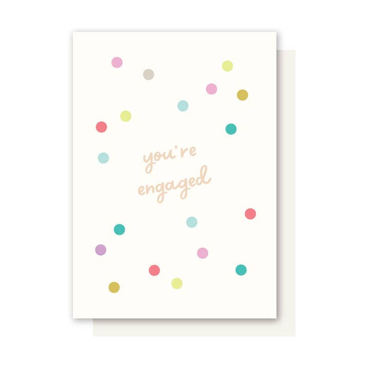 KONFETTI FÖRLOVNINGSKORT för wholesale av Elly Oak