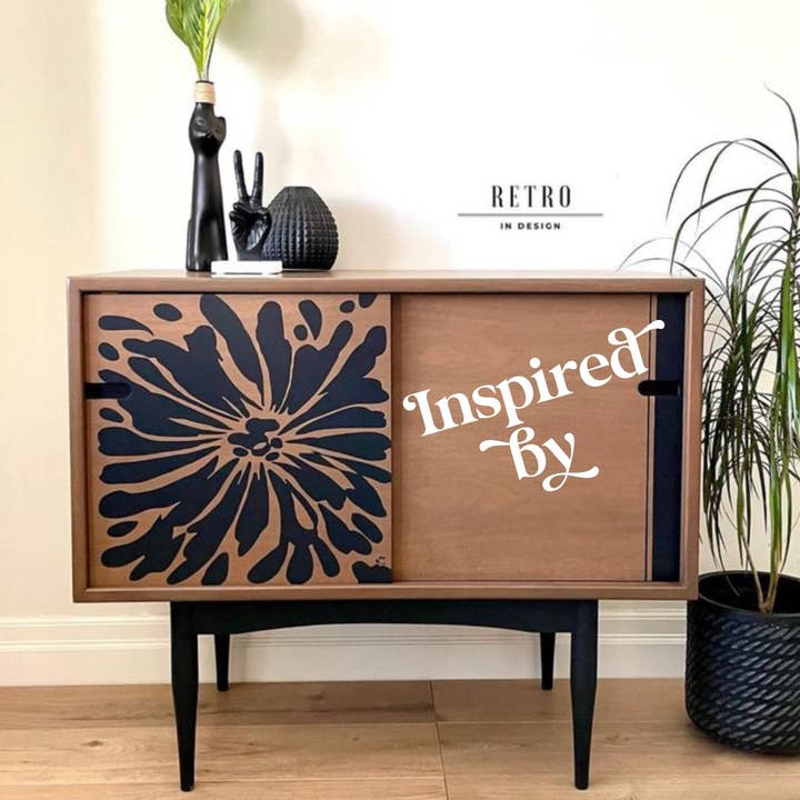 Pochoir Floral Explosion pour la vente par Belle Stencils