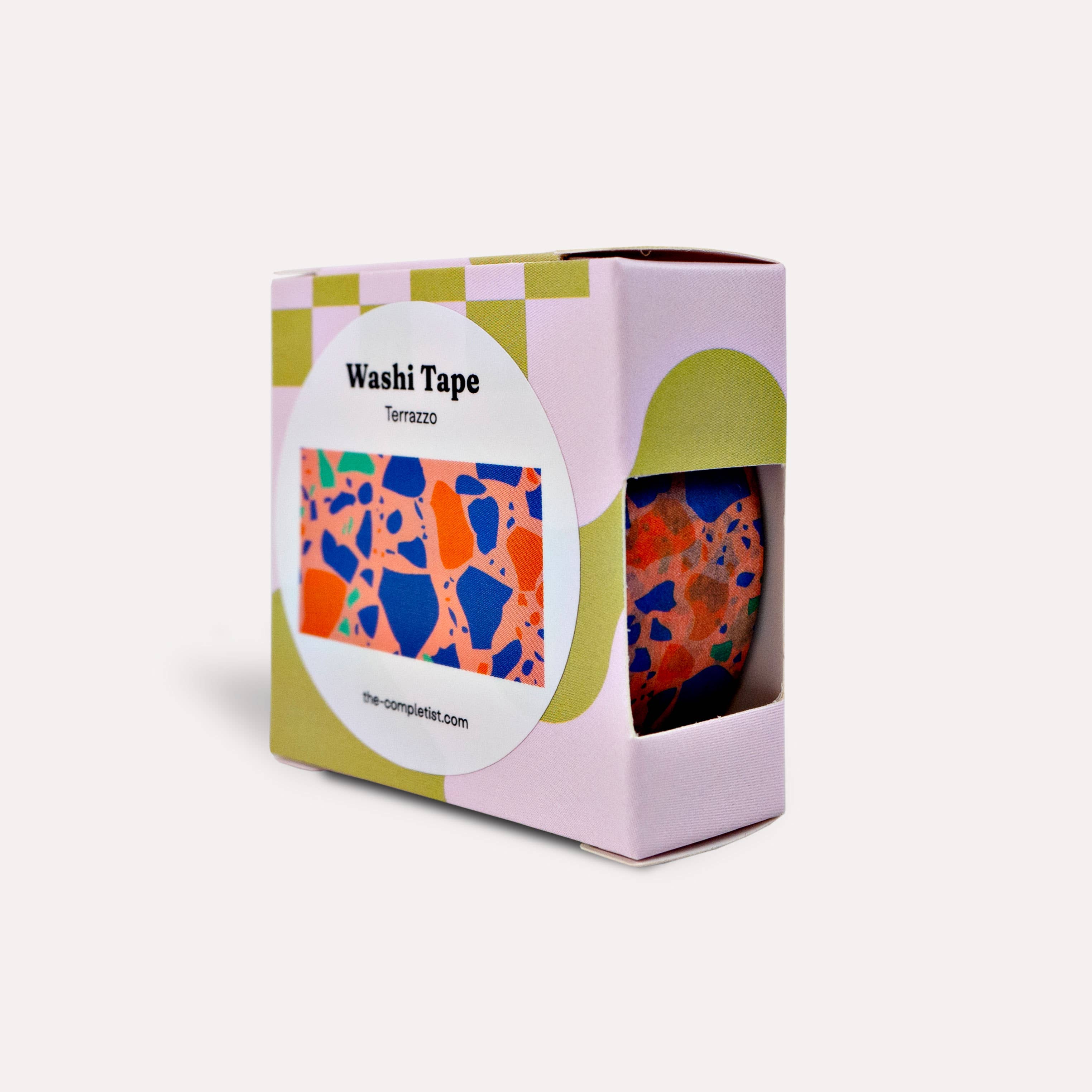 The Completist (No duties on USA orders!) - Wholesale Washi Tape - Peach Terrazzo Washi Tape4