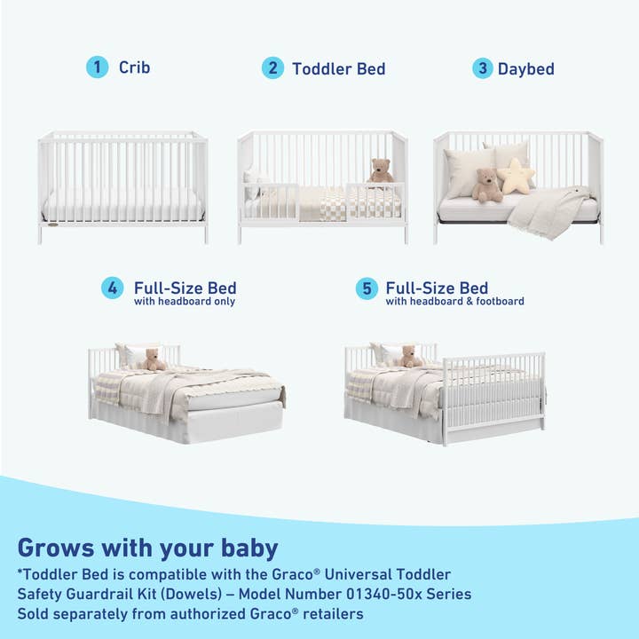 Storkcraft - Wholesale Bed - Kids & Baby - Graco® Teddi® 5-in-1 Convertible Crib34
