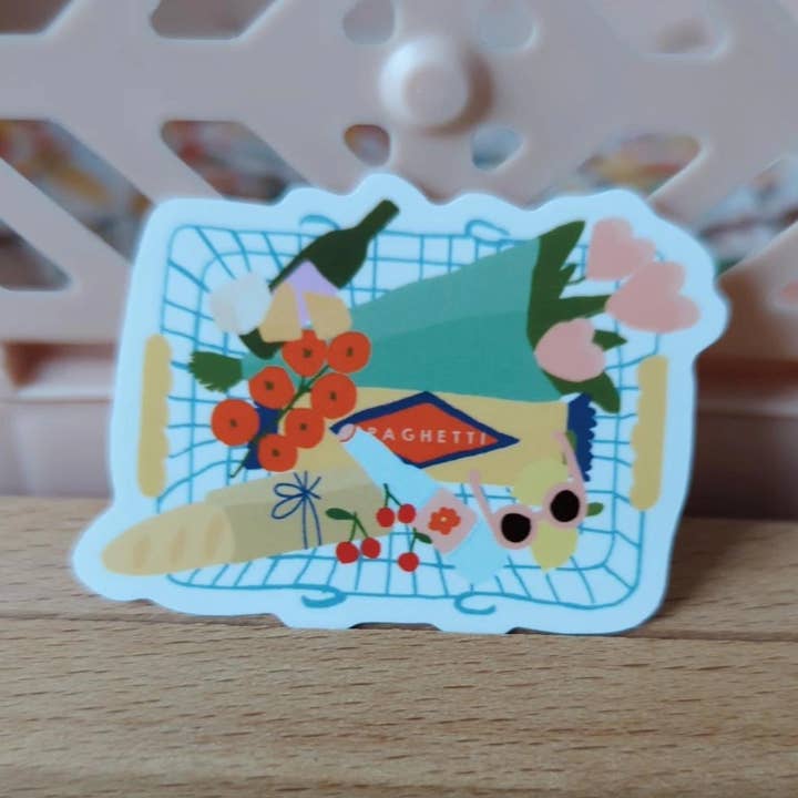The market basket - Stickers for wholesale by LE PAPIER GRAPHIQUE
