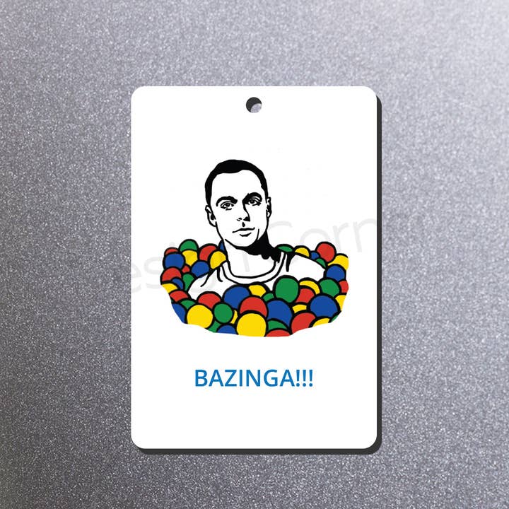 Design Corner - Wholesale Ornament - Big Bang Theory Sheldon Bazinga Ornament and Magnet