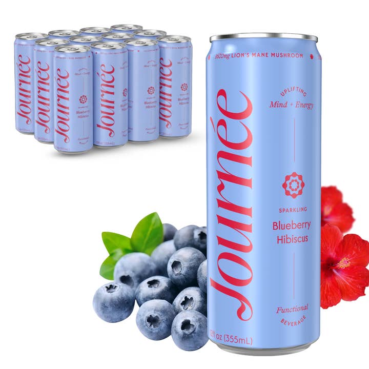 Functional Energy Drink Blueberry Hibiscus 12-pack for wholesale by Journée