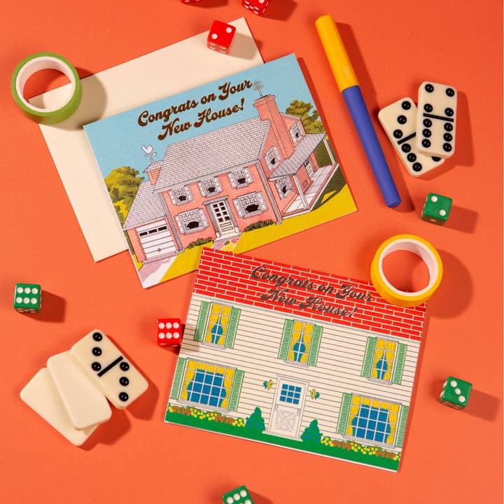 Lucky Goods Paper - Wholesale Housewarming Card - New House Brick House – Foil Housewarming ✿ Congrats Card4