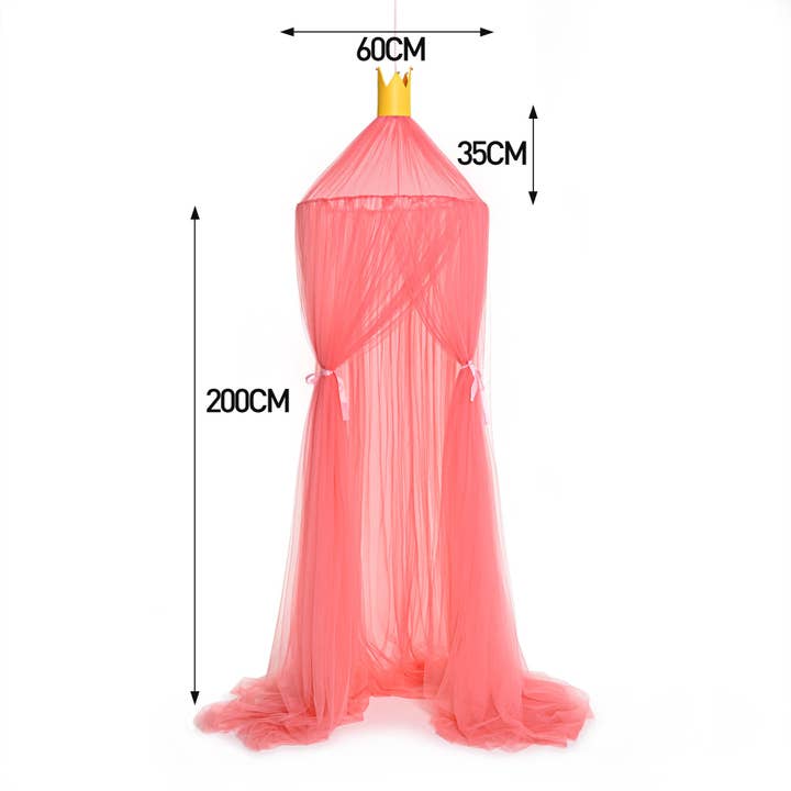 MyKids-USA® - Wholesale Bed Canopy - Kids & Baby - Children’s Room Round Top Baby Crib Mosquito Net, Trendy Summer Palace-Style Bed Canopy, Installation-Free Baby Mosquito Protection Cover5