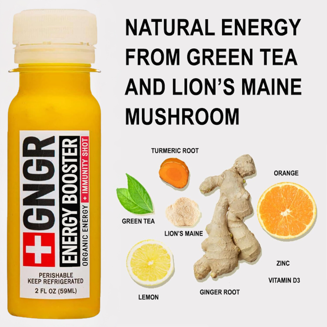 GNGR Labs - Wholesale Wellness Juice/Tonic - Energy Booster Shot: Nootropic Ginger & Turmeric Drink5