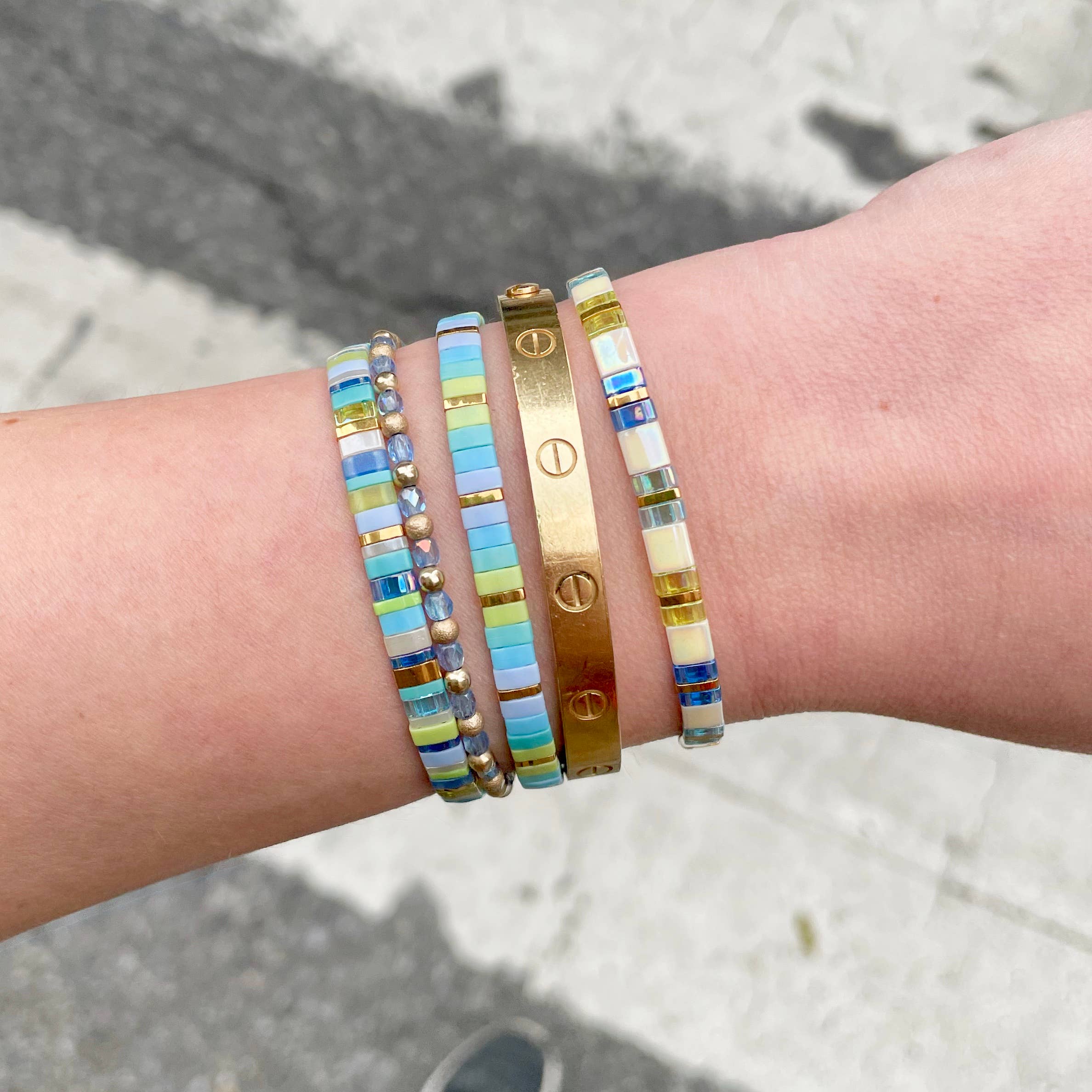 Myliu New York - Wholesale Beaded Bracelet - Sophie Tila Beaded Bracelet Stack1