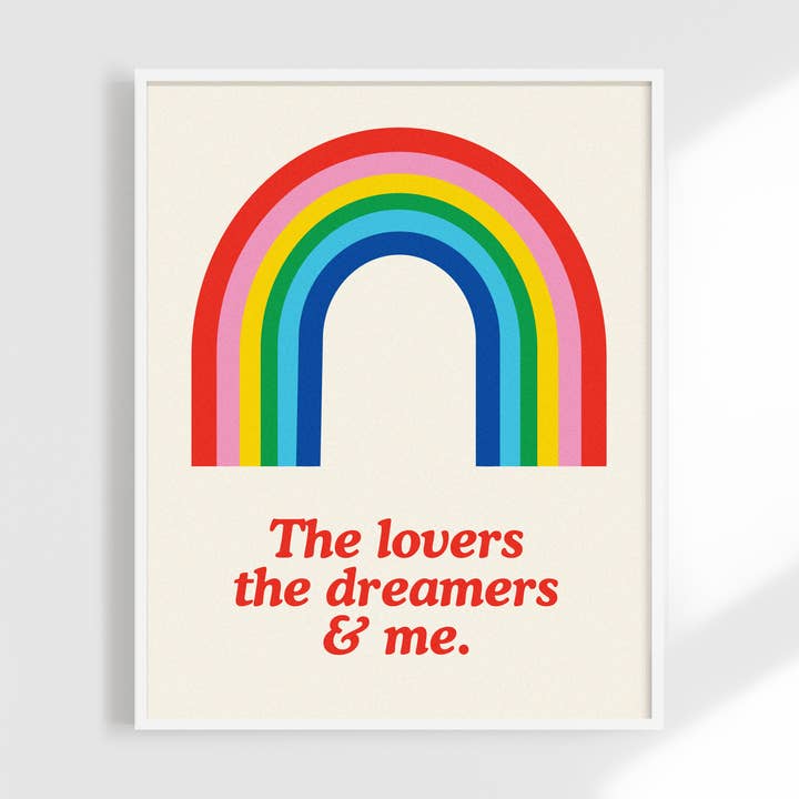The Lovers, Dreamers & Me Print for wholesale by Kuku Studio