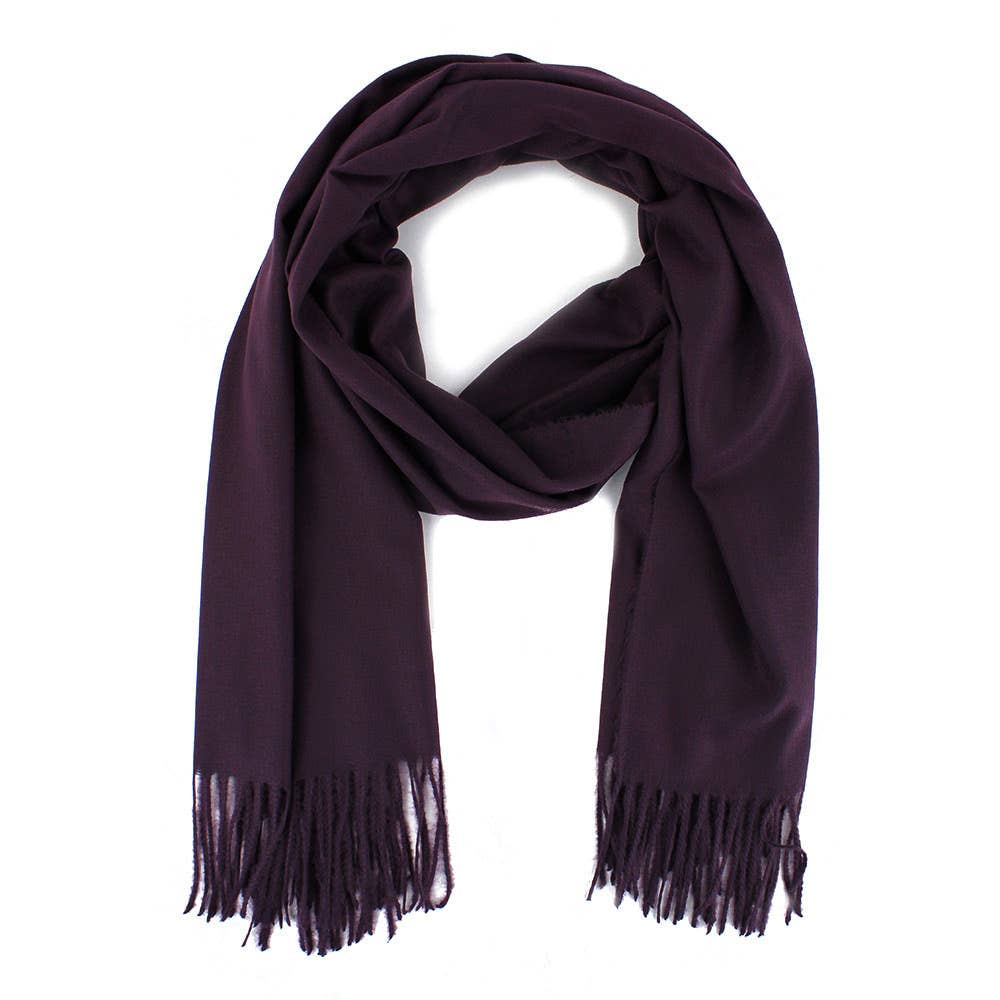 Sensibling Corp. - Wholesale Scarf - Women's - Solid Cashmere Blend Soft Wrap Shawl Scarf27