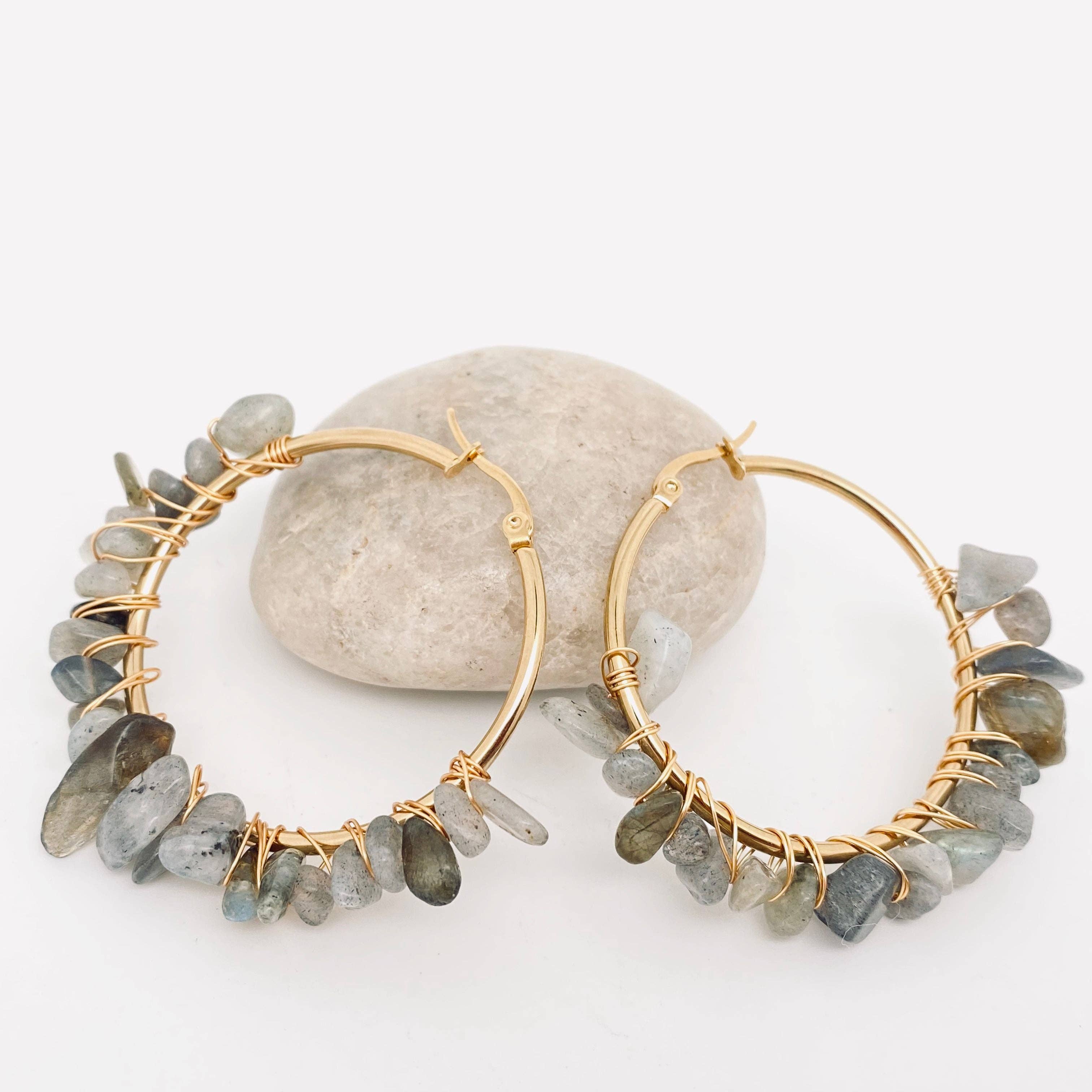 Mio Queena – Engroshandel Hoops – Rustfrit stål håndviklede naturlige grus Hoops9