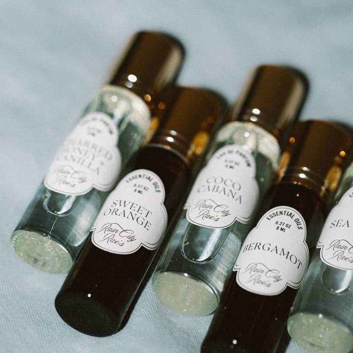 Rollon Essential Oils | Diluted Skin Safe Rollerball Perfume for wholesale by Rain City Rae's
