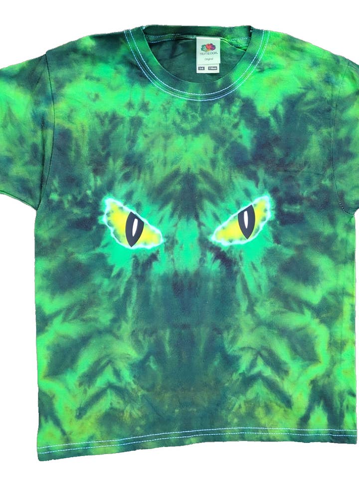 Unik Tie Dye T-shirt med Onde Øjne til Halloween Sjov for engroshandel hos VeEco Gifts