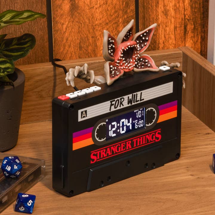 Stranger Things 5 Demogorgon Cassette Alarm Clock for wholesale by Paladone UK