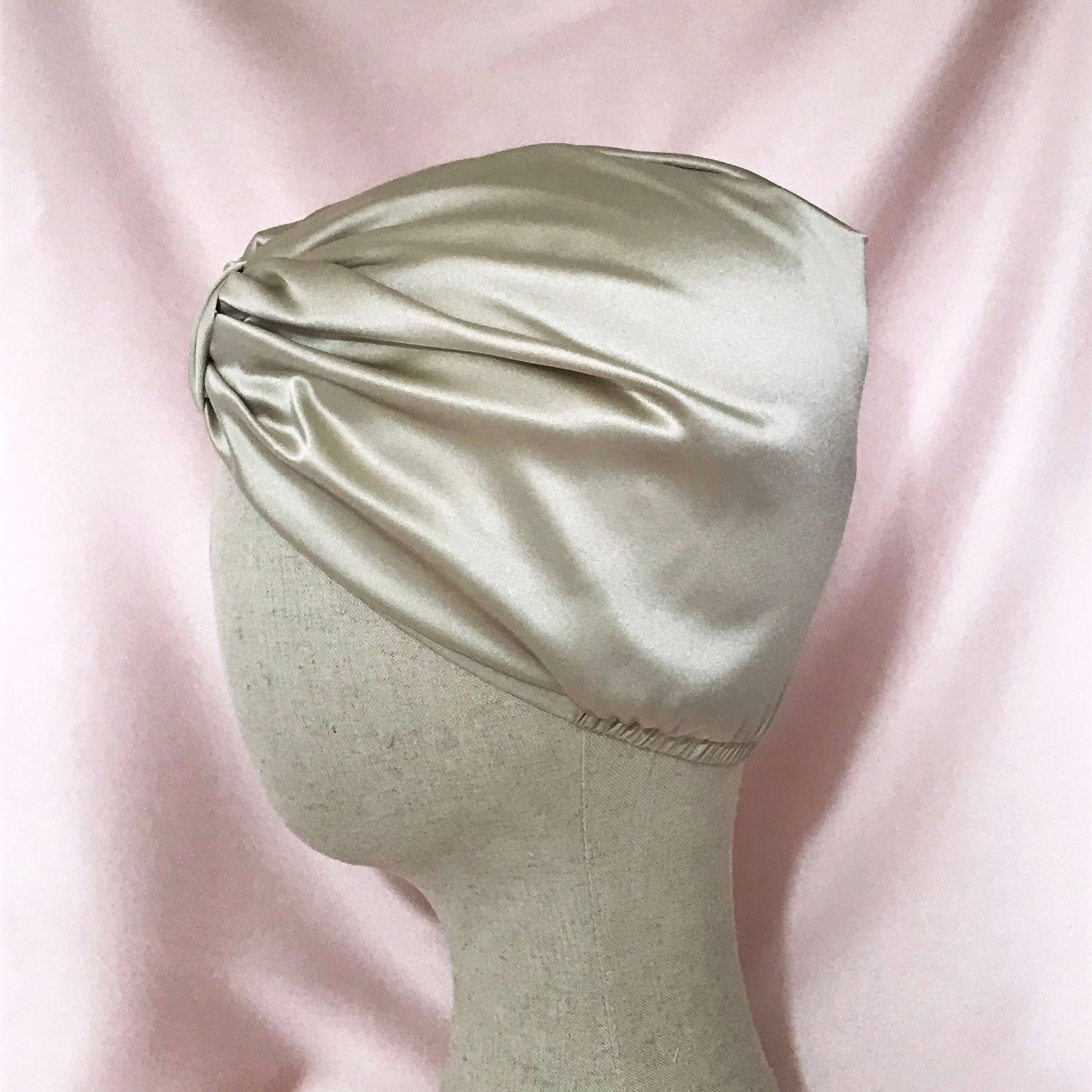 Mille Saisons - Wholesale Sleep Cap / Bonnet - Women's - Champagne Mulberry Silk Sleep Cap Fully Lined- 10 colours4