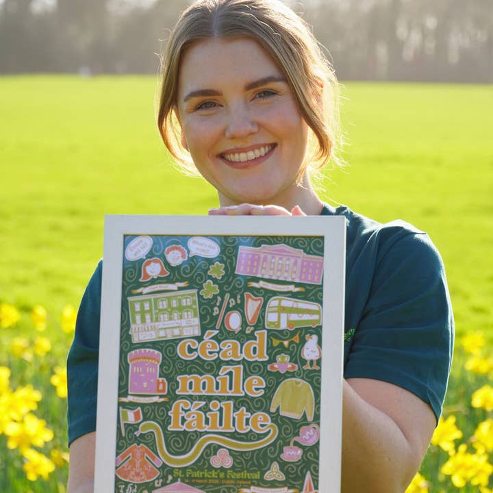 Céad Míle Fáilte St Patrick's Festival 2026 Afdruk voor wholesale door Prints of Ireland