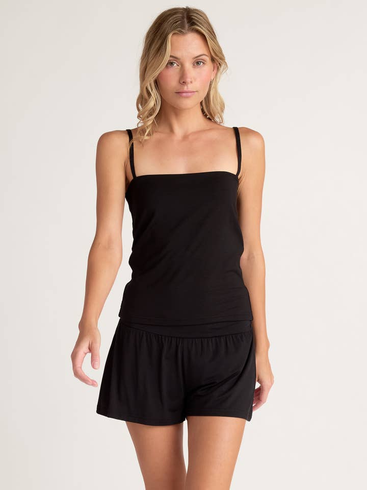 Mulberry Silk Square Neck Tank for wholesale by Faceplant Dreams