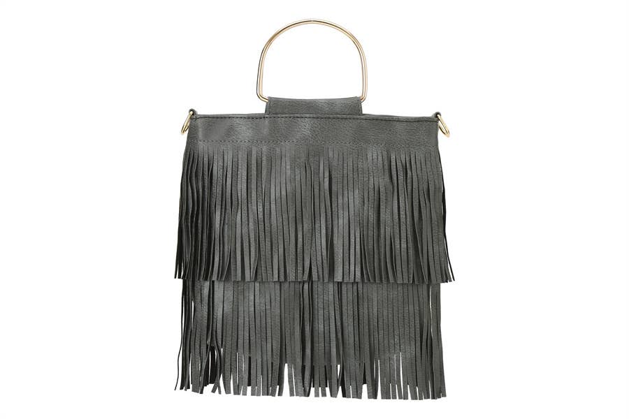 Nima Accessories Inc - Vente Sac à main avec poignée sur le dessus – femme - Sac à main à franges pour femme1