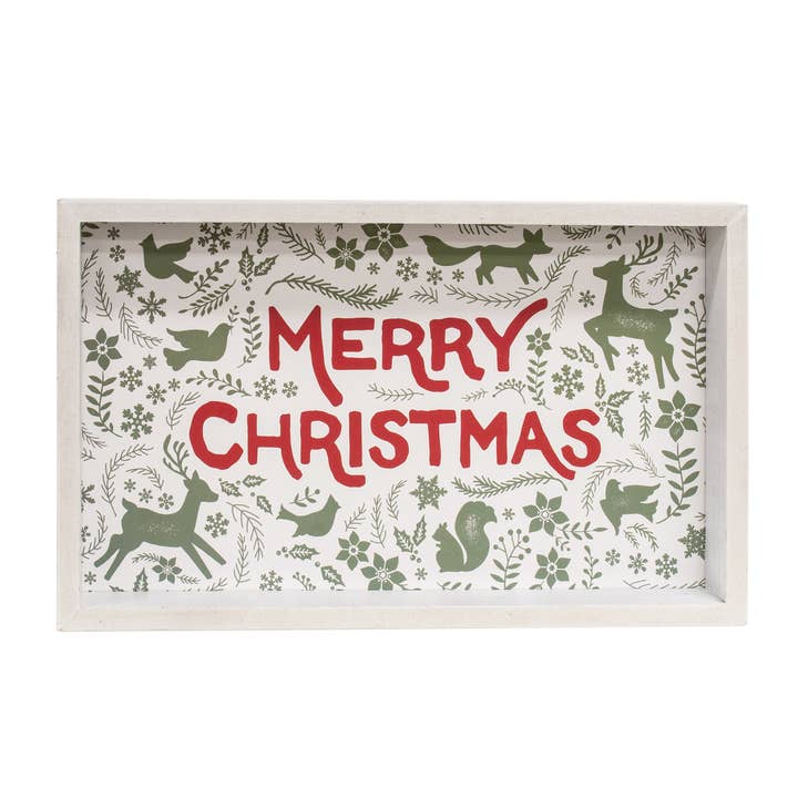 Col House Designs - Wholesale Christmas Decoration - Merry Christmas Yuletide Folklore Friends Box Sign0