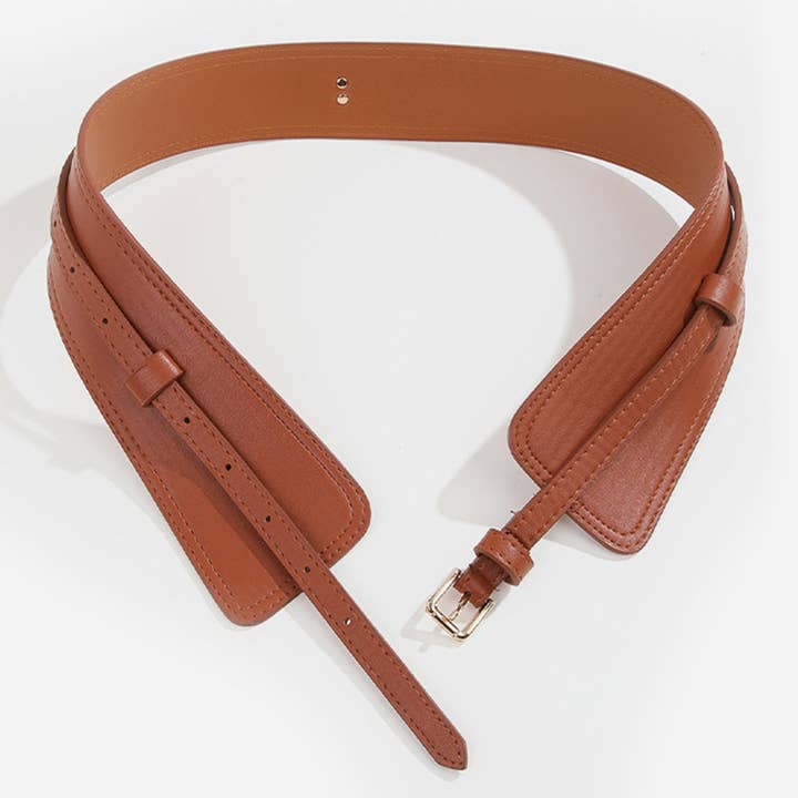 Lily Clothing - Wholesale Belt - Women's - Alloy buckle waist-cinching wide belt2