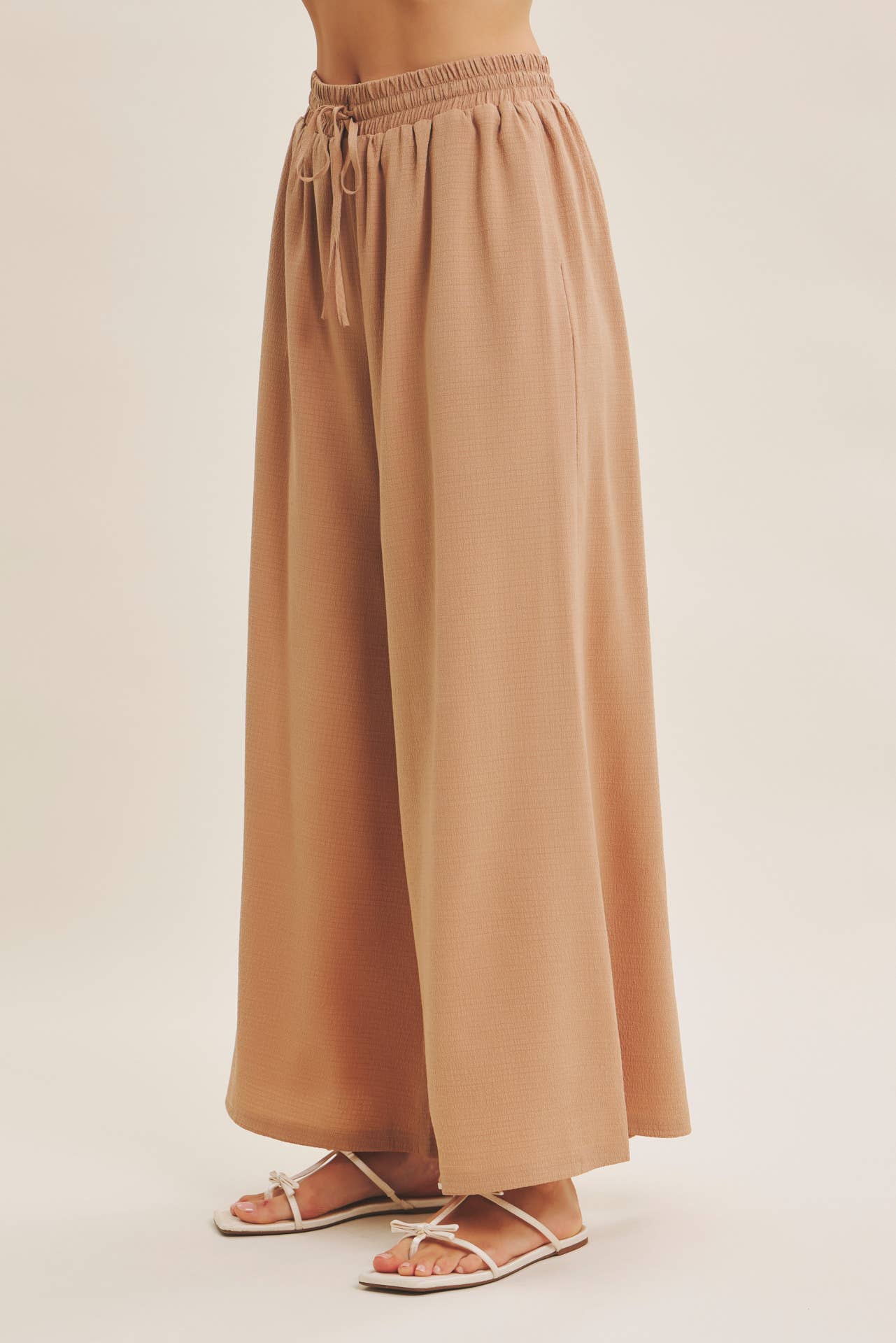 in february - Wholesale Pants - Women's - FLOWY WIDE LEG PANTS IN TEXTURED WAFFLE FABRIC10