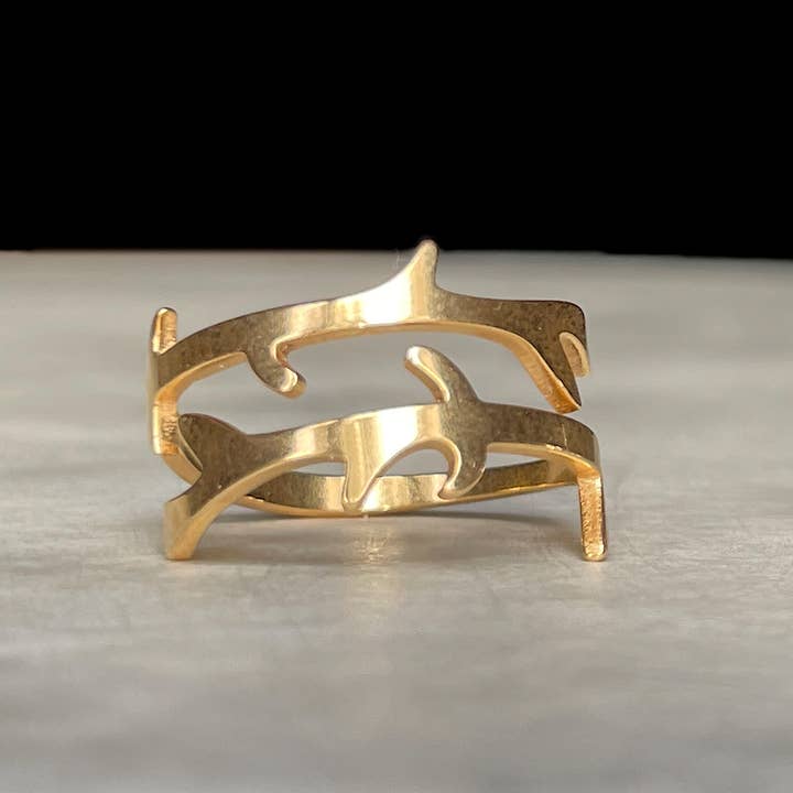 Blueyejewelry - Wholesale Band/Stacked Ring - Open Branch Ring - Tarnish-free Adjustable Tree Branch Ring 2