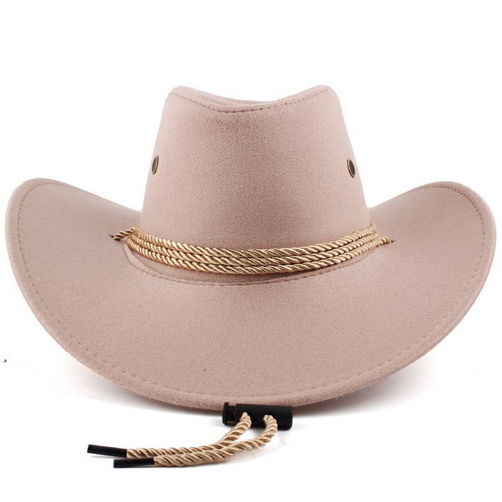 ACCITY - Wholesale Cowboy Hat - Women's - Faux Suede Western Cowboy Hat Unisex Outdoor_CWAH18911