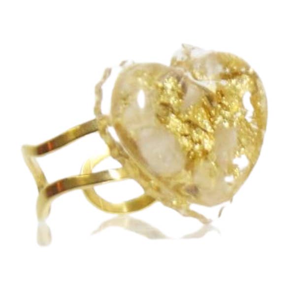 Heart Adjustable Ring for wholesale by Womxn on the Moon