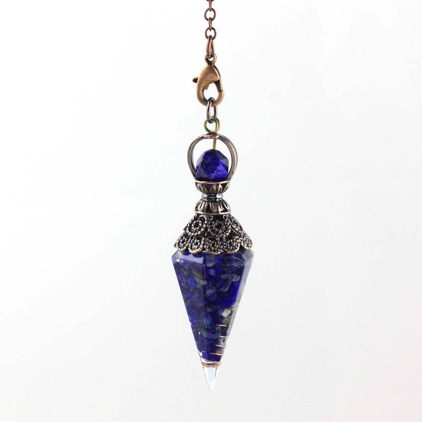 Gemcohub - Wholesale Spiritual Stone/Crystal - Hexagonal Diamond Cone Pendulum1
