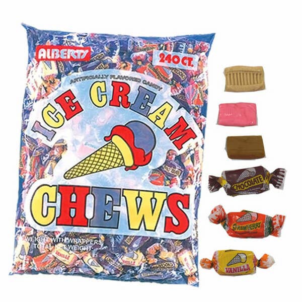 I Got Your Candy - Wholesale Boiled sweets - Albert's Ice Cream Chews Candy 22.1oz - 3ct1