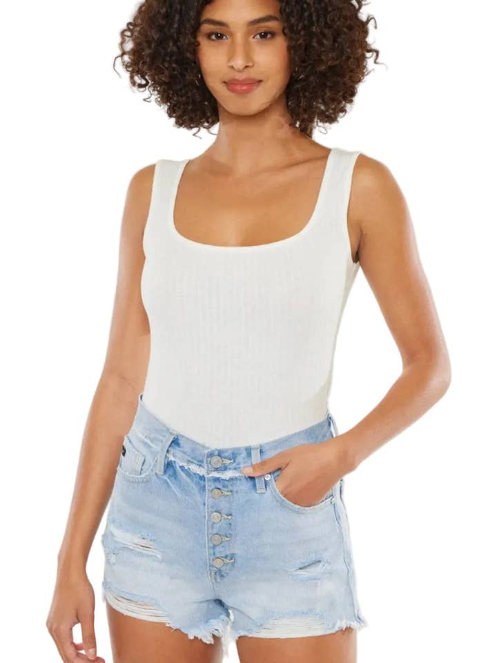 Kancan Distressed Button Fly Denim Shorts for wholesale by Garden Naked