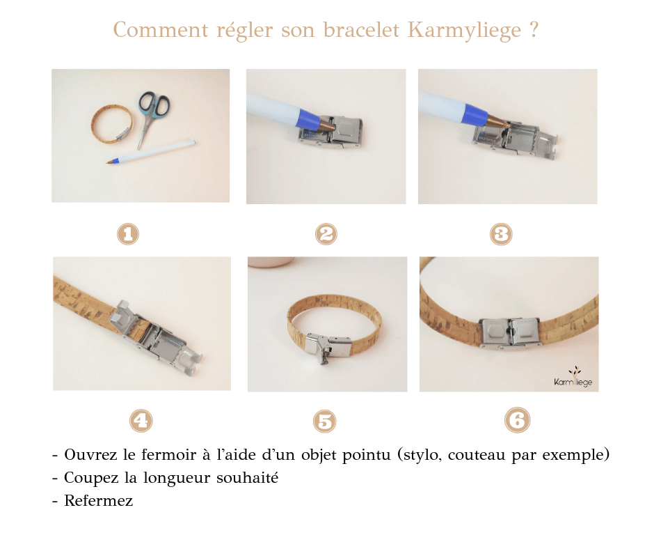 Karmyliege - Wholesale Cuff Bracelet - Cork bracelet, Milo - Eco-friendly jewelry5